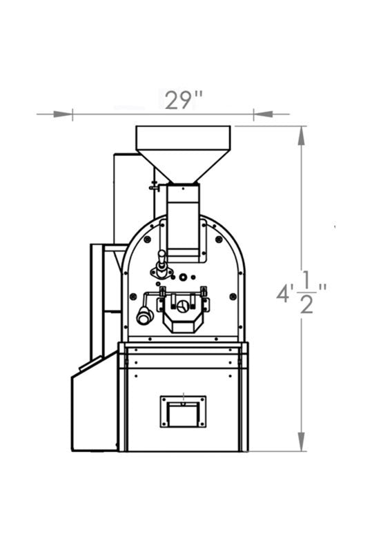 XR-5 Commercial Coffee Roaster — 5 kg Class, 40 lbs/hr – Primo